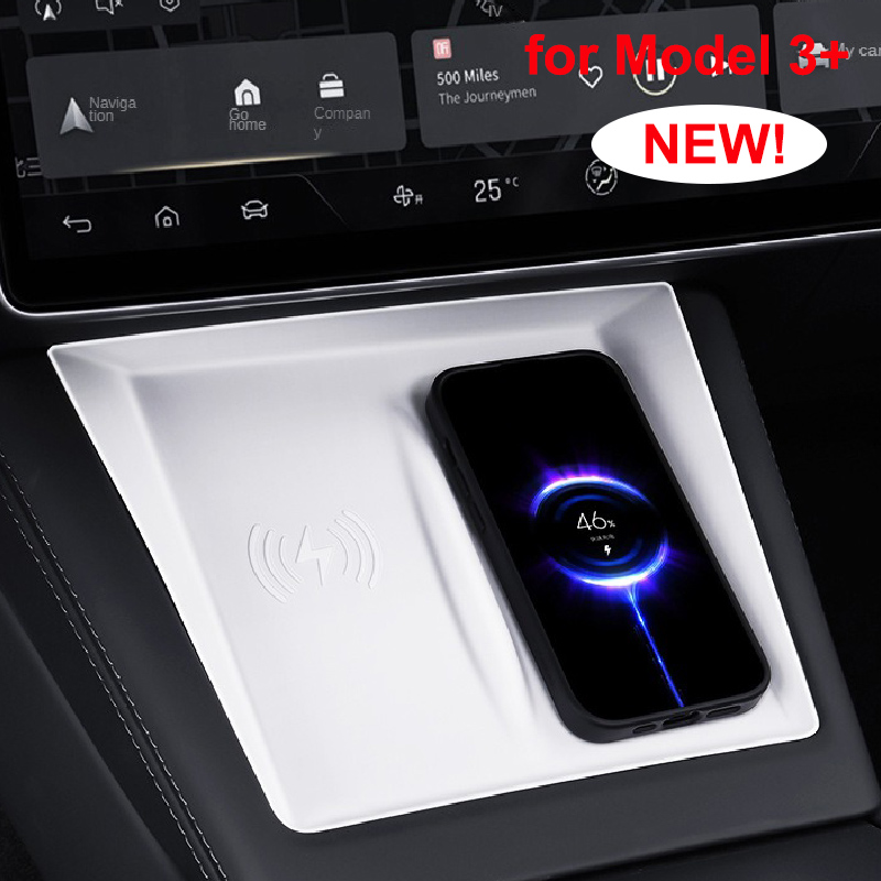 Wireless Charging Pad - Pour Tesla Model 3+ Highland 2024-26,