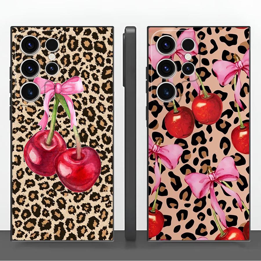 Tablet S9 Fe Accessories - Coque de téléphone Leopard Cherry pour