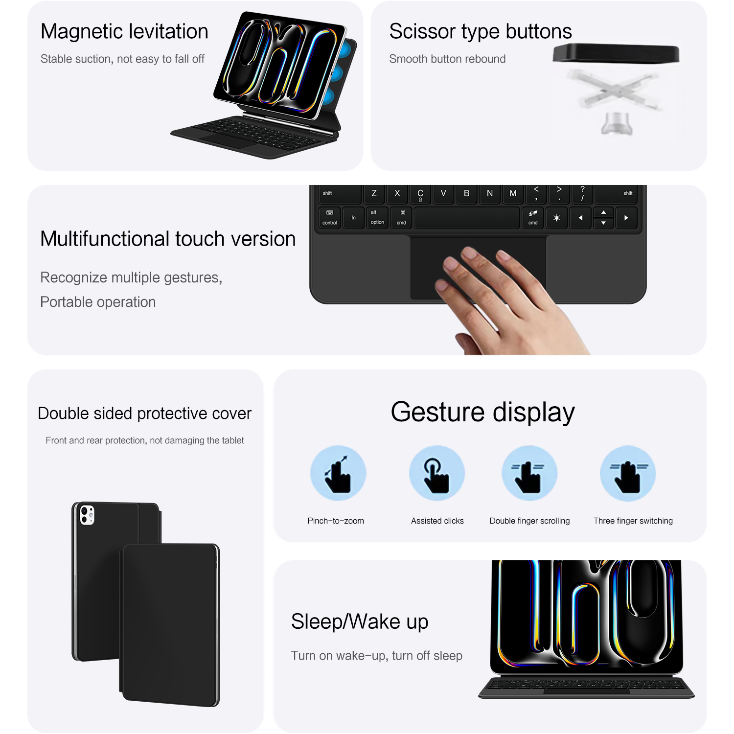 AJIUYU – Folio de clavier magi - Ipad Cover Folio avis et prix