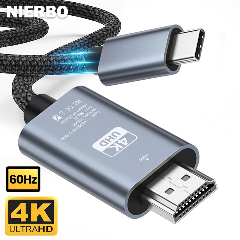 NIERBO-Câble USB Type-C vers H - Hdmi Adapter Tablet avis et prix