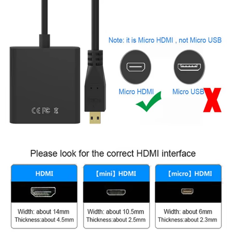 Connecteur Micro HDMI vers VGA - Hdmi Adapter Tablet avis et prix
